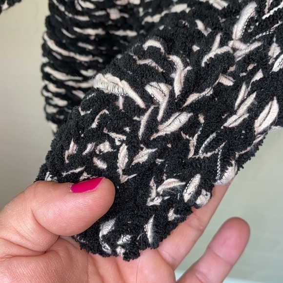 H&M cardigan sweater open front chunky knit soft oversized xs marled - Picture 2 of 2